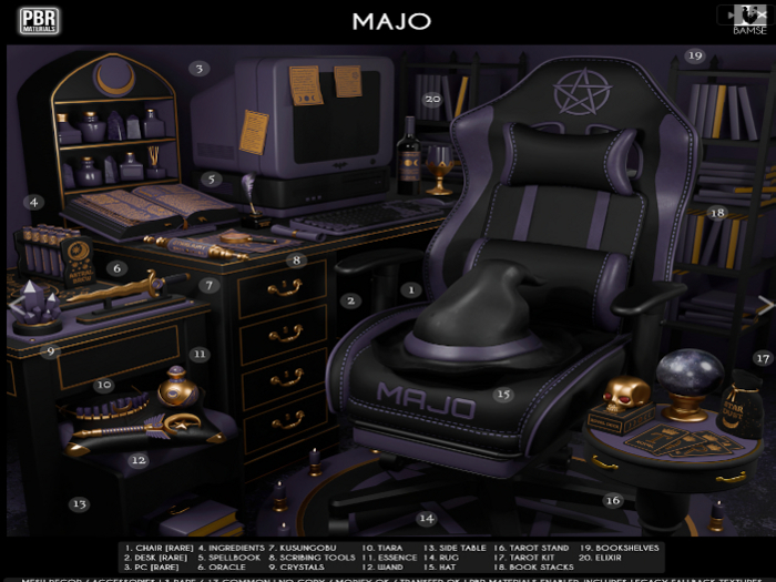 Second Life Marketplace 4. BAMSE Majo Ingredients